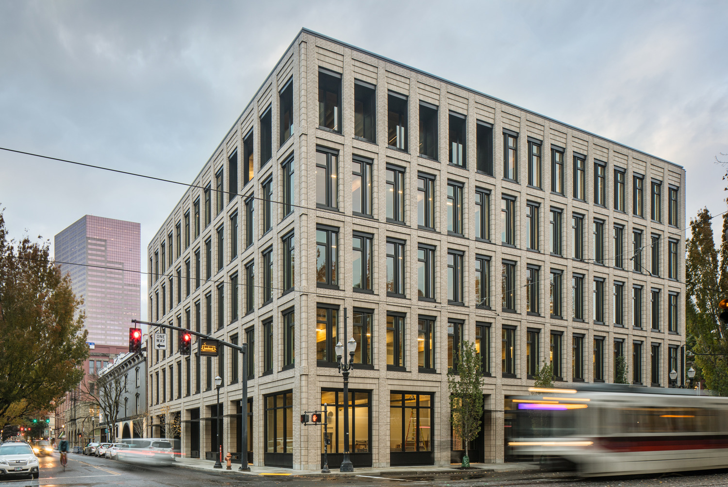 PAE Living Building front angled exterior