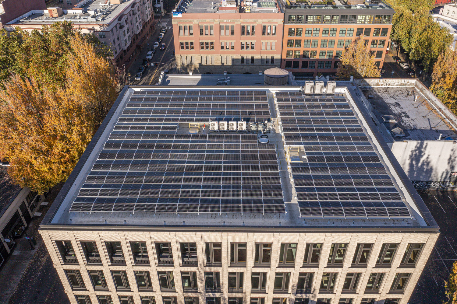 PAE Living Building solar panels
